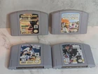 New ListingLot of 4 Nintendo 64 N64 Games Command & Conquer, Star Wars, NHL, MLB - TESTED