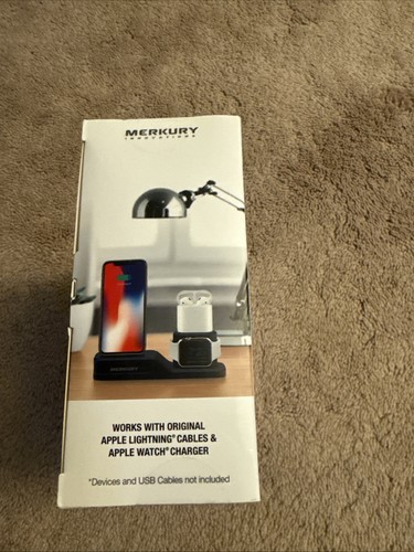 Desktop Charging Station 3 in 1 Device Stand Desktop Apple Charging Station - Picture 3 of 4