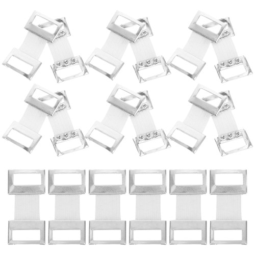 50 Pcs Aluminum Buckle Rubber Bandage Fastening Clips Fixed Wrap Clamp
