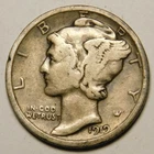 1919 S Mercury Dime 90% Silver VG-F  "Actual Coin Pictured - Not Cleaned"