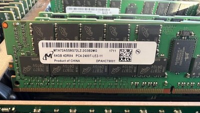 Micron 64GB 4DRx4 PC4-19200 DDR4-2400T ECC REG Arbeitsspeicher MTA72ASS8G72LZ-2G3B2MG