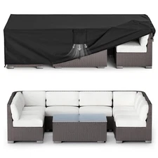 Patio Furniture Cover Outdoor Sectional Sofa Set Cover Heavy Duty 108"x82"x28"