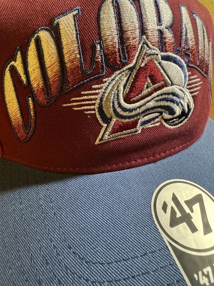 Colorado Avalanche '47 Vintage Atkin Hitch Snapback Hat Adjustable New Deadstock - Image 4 of 4