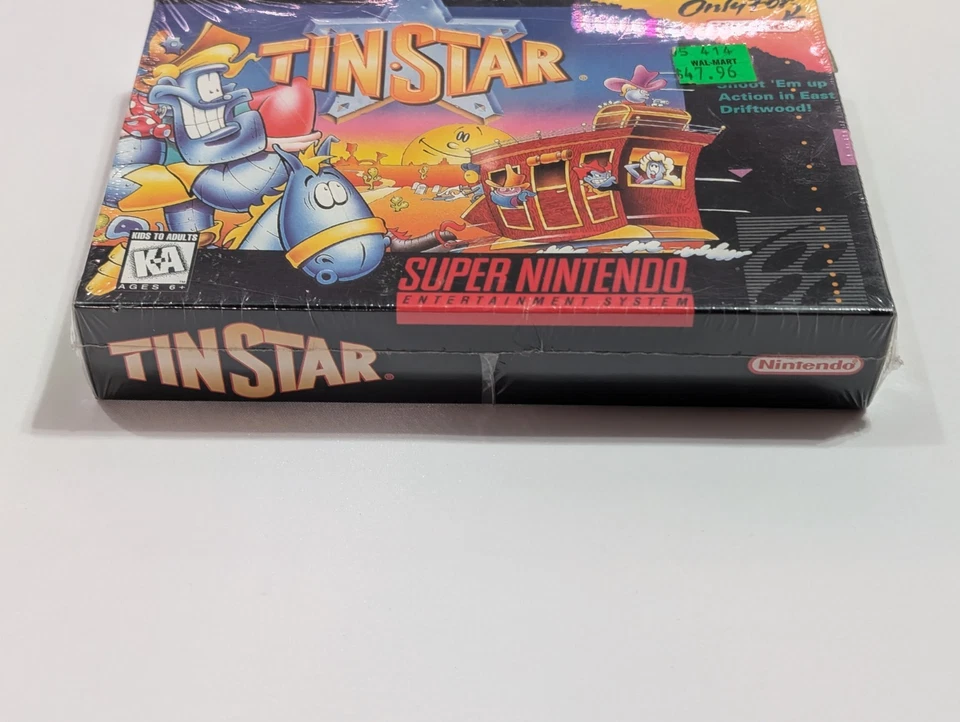 Tin Star (SNES 1993) NEW & FACTORY SEALED TinStar Super Nintendo Super Scope - Image 3 of 4