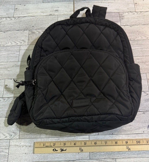 Vera Bradley Quilted Black Backpack Large Bancroft Backpack - Performance Twill | Vera Bradley main image 3