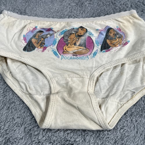 Calzoncillos Pocahontas Vintage Años 90 Niñas Nuevos Sin Etiquetas Pantalones Cortos Disney HECHOS EN EE. UU. - Imagen 4 de 11