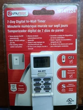 wall light switch digital in wall timer 7 day programable with remote control