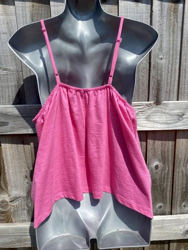 Very Pretty lightweight soft stretch papaya 10 broderie anglaise vest top🥰🌸🥰 - Picture 6 of 7