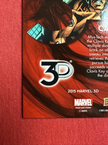 Marvel 3D 2015 Upper deck 64-3D Cable - Bild 10 von 10