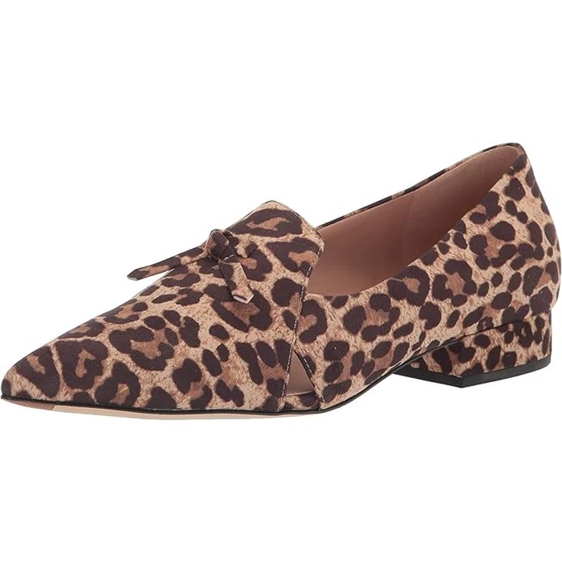 NUEVO Cole Haan Viola Skimmer Plano Para Mujer Talla 7 Estampado de Leopardo Gamuza Sin Cordones Foto 4 de 4