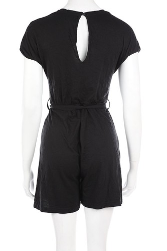 even&odd Playsuit Kurzarm mit Gürtel S schwarz - Bild 2 von 3