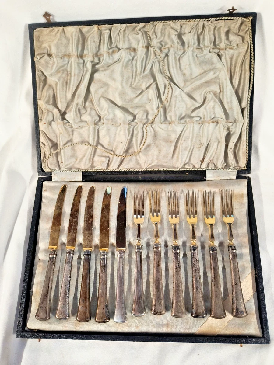 ヴィンテージ フィッシュナイフ＆フォーク12本 fish knife and fork set products for sale | eBay