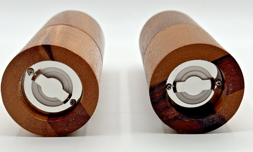 MCM Crate And Barrel Tondo Salt Mill #510-518 & Pepper Mill #510-526 NEW - Picture 6 of 10