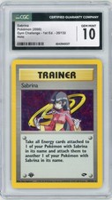 2000 Pokemon Gym Challenge Sabrina 20/132 1st Edition Holo CGC 10