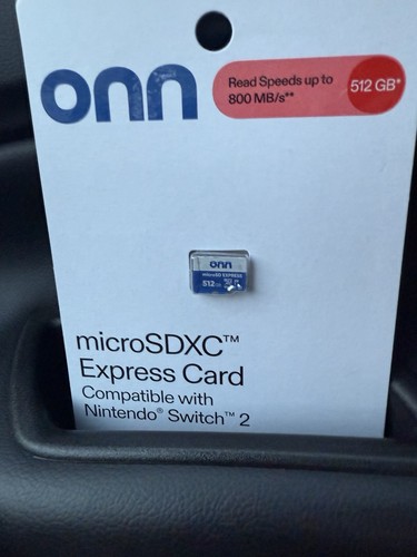 Onn 512gb Microsd Micro Sd Ex Express For Nintendo Switch 2 Ships Tomorrow
