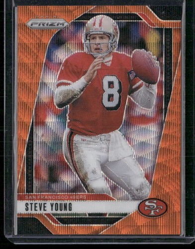 2024 Panini Prizm #256 Steve Young Orange Wave #/60