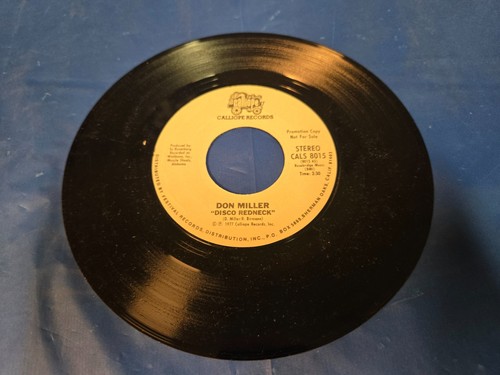 Don Miller – Disco Redneck - 7" VINYL SINGLE - Picture 3 of 3