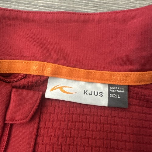 Kjus Men’s David Midlayer Half Zip Size Large 52 Red - Picture 4 of 11