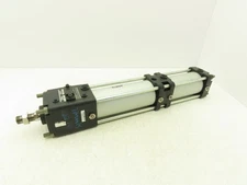 SMC Multi-Stage Pneumatic Air Cylinder 80mm Bore 100+55mm Stroke 145PSI Locking