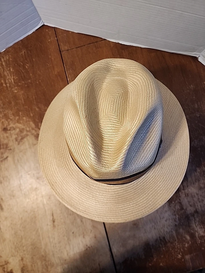 Tommy Bahama men’s handmade Panama fedora hat One Size Fits Most Made In USA — 第 2/4 张图片