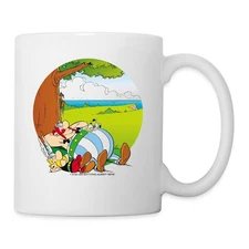 Asterix & Obelix Relaxing Official License Coffee/Tea Mug, One Size, white