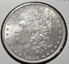 A 1896 MORGAN SILVER DOLLAR CHOICE BU!!!