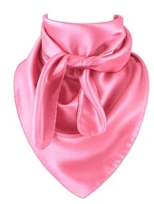 Pink Wild Rag Large Scarf 23x23" Western Accessory Cowgirl or Cowboy