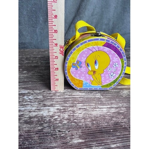 Vintage Looney Tunes Tweety Bird Purse Kids 2000 Warner Bros Yellow - Picture 6 of 6