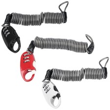 Bike Helmet Cable Lock Portable Universal Anti Theft Password Lock