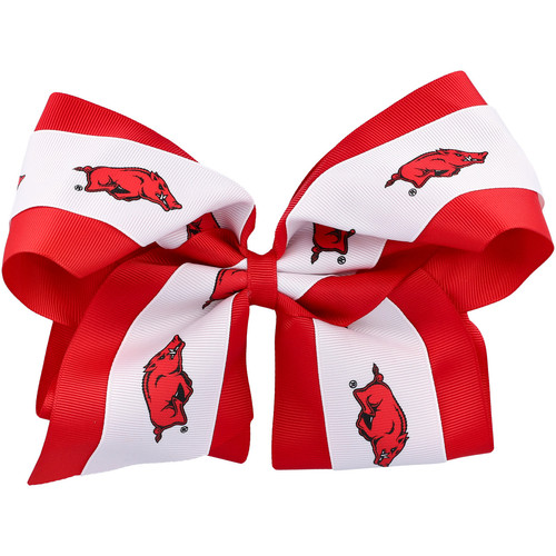 Damen Arkansas Razorbacks Jumbo 3" Lagenlook Schleife - Bild 1 von 2