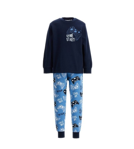 PLAYFUL DESIGN WARM BOYS COTTON PAJAMAS SET - Picture 10 of 20