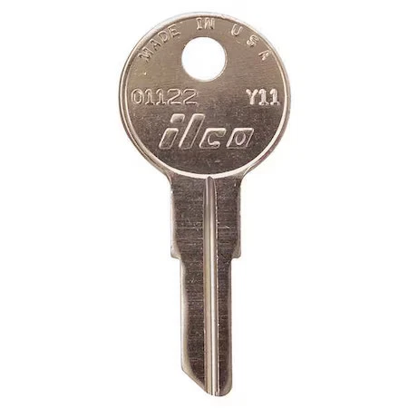 Kaba Ilco 01122-Y11 Key Blank, Brass, Type Y11, 5 Pin, Pk10