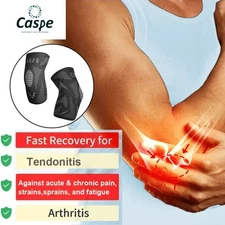 Caspe 2 Pack Elbow Brace for Tendonitis Tennis Elbow Compression Pain Relief New