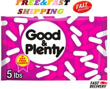 GOOD And PLENTY Licorice Fat Free, Candy Bulk Bag, 5 Lbs FREE SHIPPING