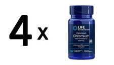 4 x Life Extension Optimized Chromium with Crominex 3+, 500mcg (158,29 EUR/kg)