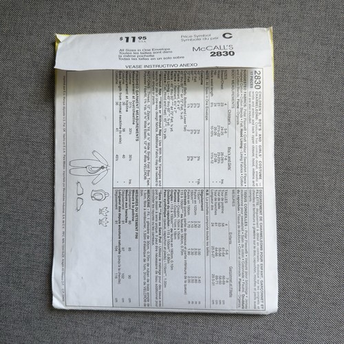 McCalls Pokeman Charlmeleon Boys & Girls Costume Sewing Pattern & Instructions - Picture 3 of 3