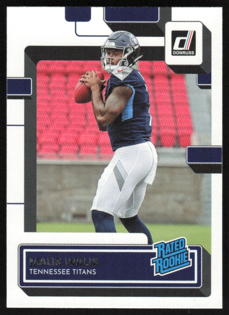 2022 Donruss Rated Rookie Malik Willis RC #303 Tennessee Titans