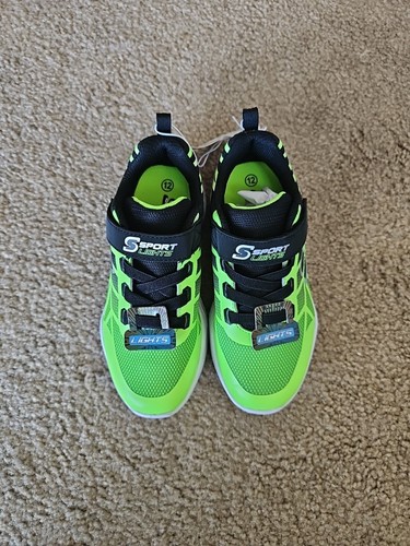 Zapatillas deportivas iluminadas verdes talla 12 S Sport by Skechers Jayden para niños - Imagen 4 de 6