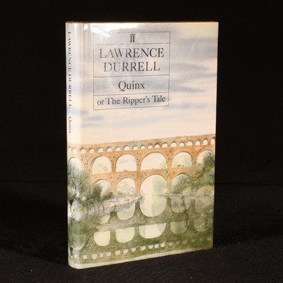 Enveloppe poussière signée Quinx ou le conte de l'éventreur Lawrence vente en gros Durrell 1985
