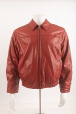 ZARA Womens Red Faux Leather Bomber Jacket Moto Biker XS Red 4341/855 NWT