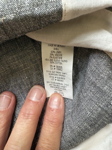 Theory Womens Gray Linen Blend Tunic Henley Dress PS $325 - Picture 4 of 6