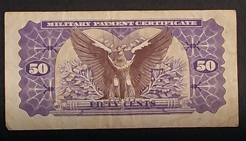 1970 Military Payment Certificates Series 692 Lot Of 4 Notes 5c×2, 50c & $1 - Picture 12 of 16