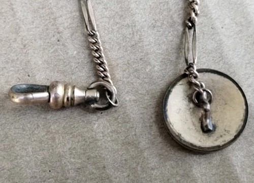 Vintage Gold/Gold Filled Buttonhole Watch Chain - Picture 3 of 7