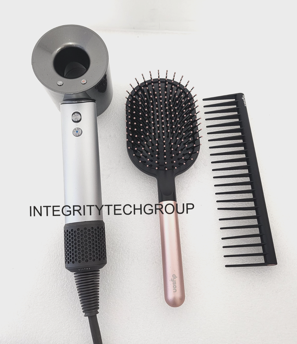 OEM Dyson Supersonic Hair Dryer Silver/Nickel Fast Drying Brush