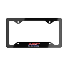 Honda Racing HRC License Plate Frame – Black Aluminum Metal Car Accessory