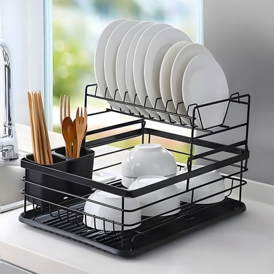 Nitori Dish Drainer Rack And Tray Plate Rack Dish Tray With