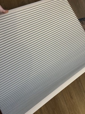 Cordless Blackout Cellular Blinds 34x64 Shadow White