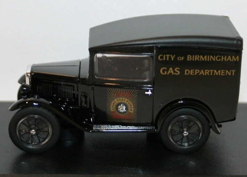 Oxford Diecast Escala 1/43 ASV006 - Austin 7 Seven RN Van Birmingham Gas Dept Foto 2 de 4