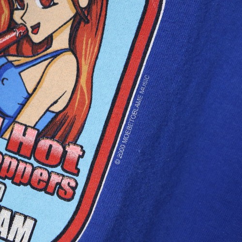 Vintage 2000 Red Hot Chili Peppers Brand Ice Cream Hookups Skate Band Shirt Sz L - Picture 4 of 7