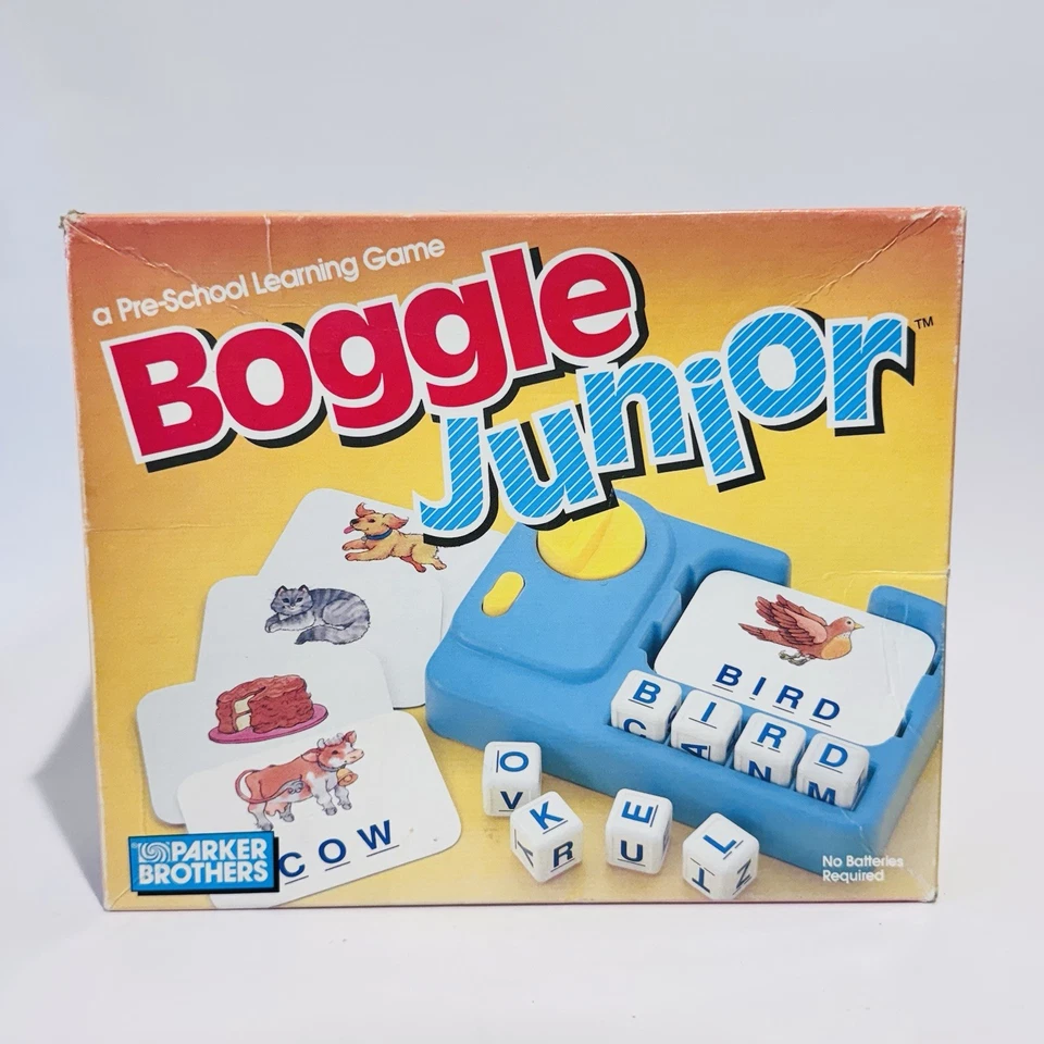Vintage 1988 Parker Brothers Boggle Jr Junior Complete Teaching Spelling Game - Image 2 of 4